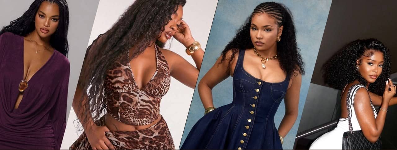 Campaign looks from The Pretty Label